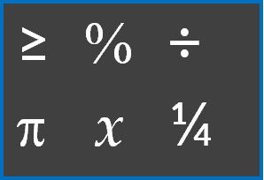 Symbols should make sense.
